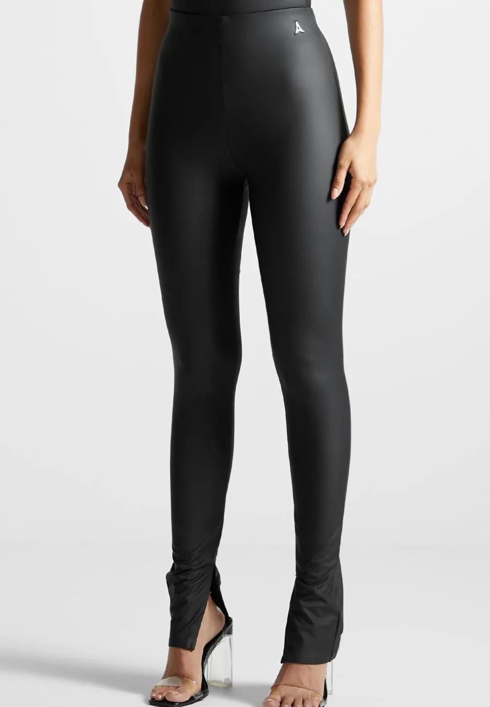 Matte Vegan Leather Leggings