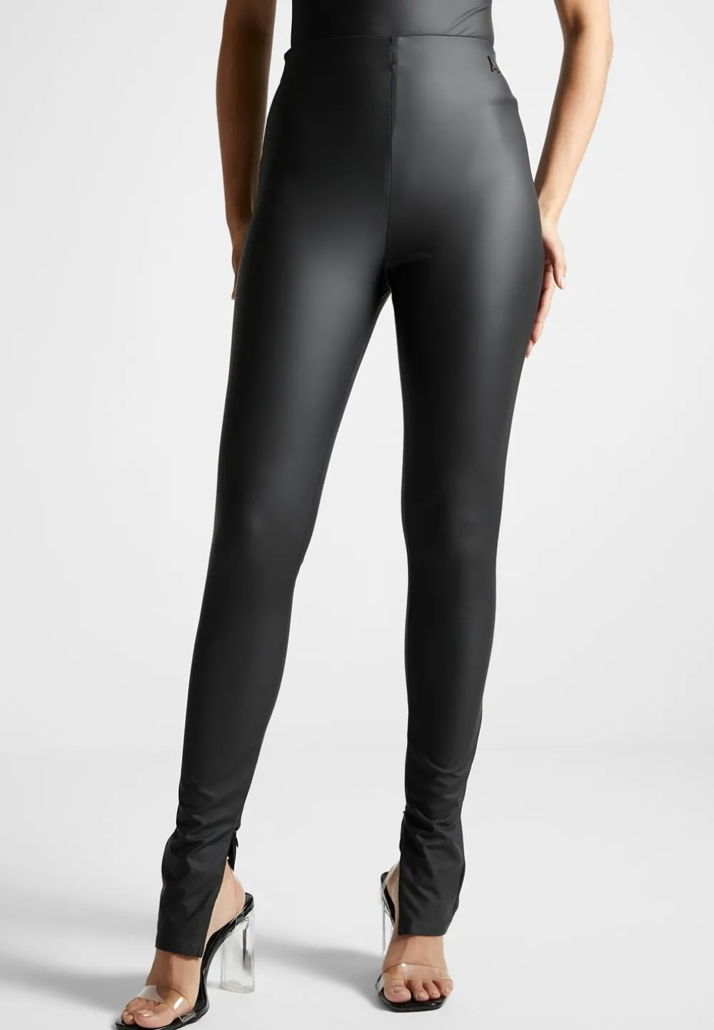 Matte Vegan Leather Leggings
