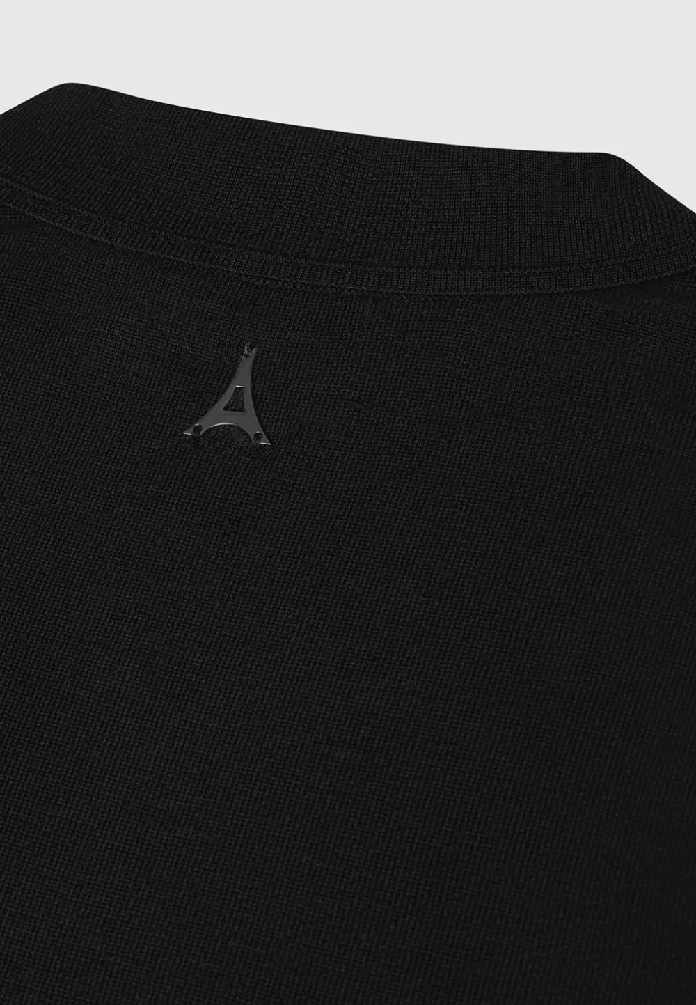 Merino Wool Long Sleeve Revere Polo Shirt