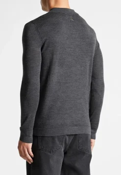 Merino Wool Long Sleeve Revere Polo Shirt