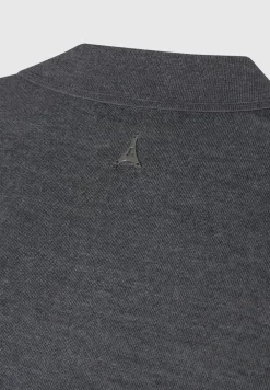 Merino Wool Long Sleeve Revere Polo Shirt