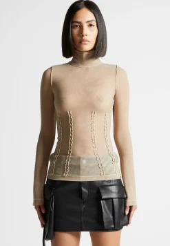 Mesh Double Layer Top