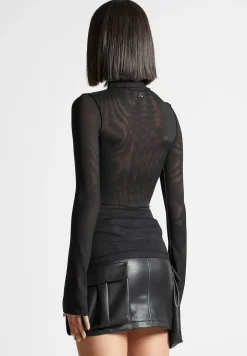 Mesh Double Layer Top