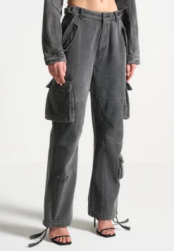 Mid Rise Cargo Pants