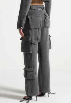 Mid Rise Cargo Pants