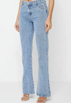 Mid Rise Flared Jeans