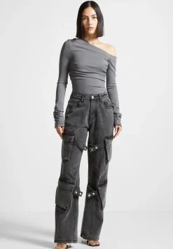 Neoprene Gathered Bodysuit