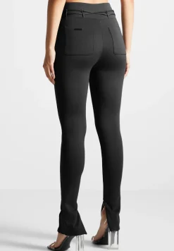 Neoprene Tie Detail Leggings