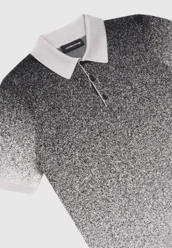 Ombre Knit Polo Top