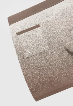 Ombre Knit Shorts - Taupe/White