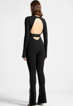 Open Back Embellished Jumpsuit