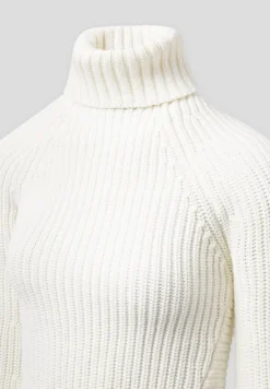 Open Back Knit Roll Neck Jumper
