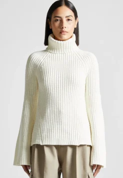 Open Back Knit Roll Neck Jumper
