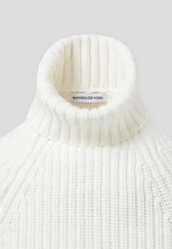 Open Back Knit Roll Neck Jumper