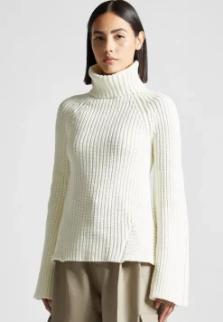 Open Back Knit Roll Neck Jumper