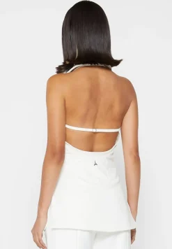 Open Back Waistcoat With Vegan Leather