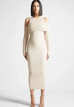 Overlay Knitted Midaxi Dress