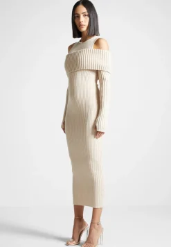 Overlay Knitted Midaxi Dress