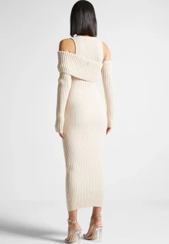 Overlay Knitted Midaxi Dress