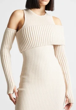 Overlay Knitted Midaxi Dress