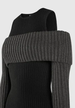 Overlay Knitted Midaxi Dress