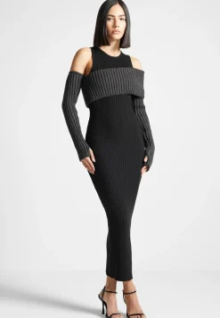 Overlay Knitted Midaxi Dress