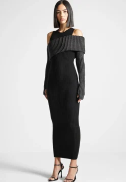 Overlay Knitted Midaxi Dress