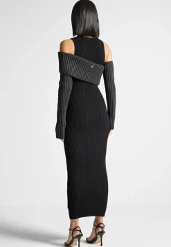 Overlay Knitted Midaxi Dress
