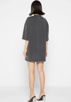 Oversized Rhinestone T-Shirt Dress