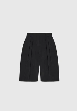 Pinstripe Tailored City Shorts