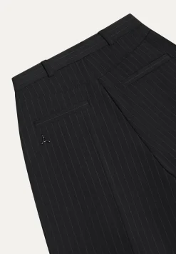 Pinstripe Tailored City Shorts