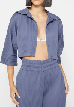 Pleated Cropped Shirt