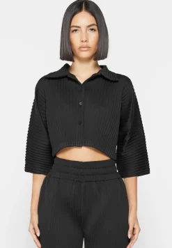 Pleated Cropped Shirt