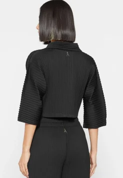 Pleated Cropped Shirt