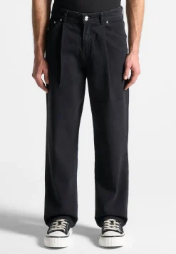 Pleated Jeans - Washed