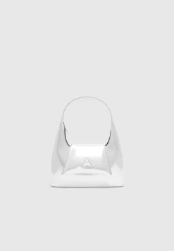 Puffer Shoulder Bag - Silver