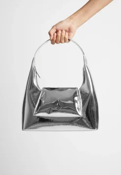 Puffer Shoulder Bag - Silver
