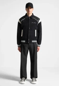 Raglan Corduroy Eiffel Varsity Jacket