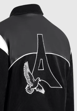 Raglan Corduroy Eiffel Varsity Jacket