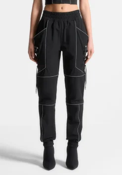 Reflective Piped Cargo Pants