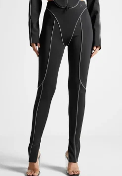 Reflective Piped Leggings