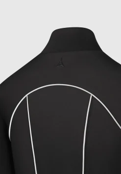 Reflective Piped Long Sleeve Corset Jacket