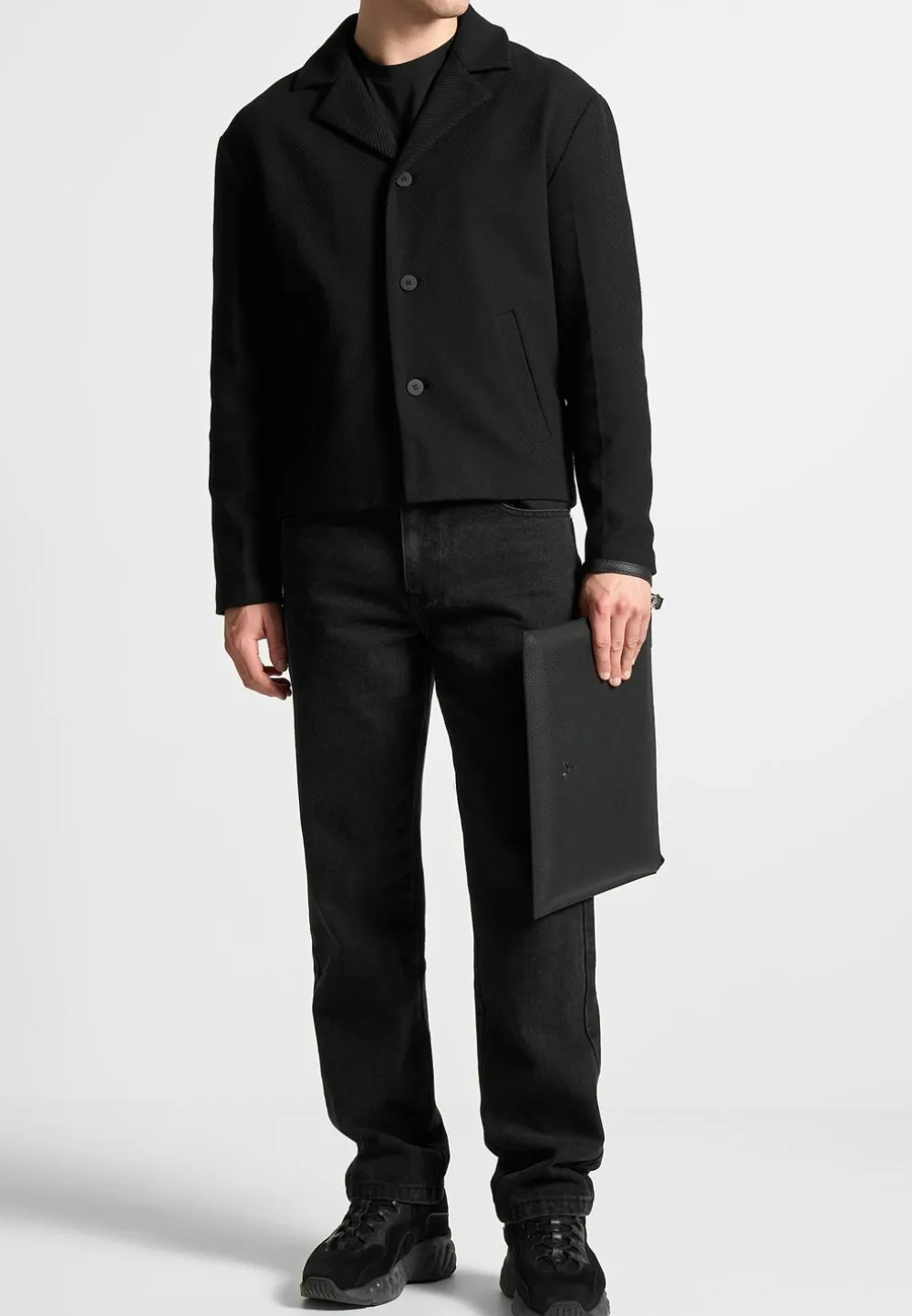 Revere Collar Twill Jacket