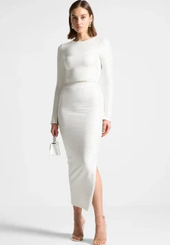 Rhinestone Bandage Midaxi Skirt