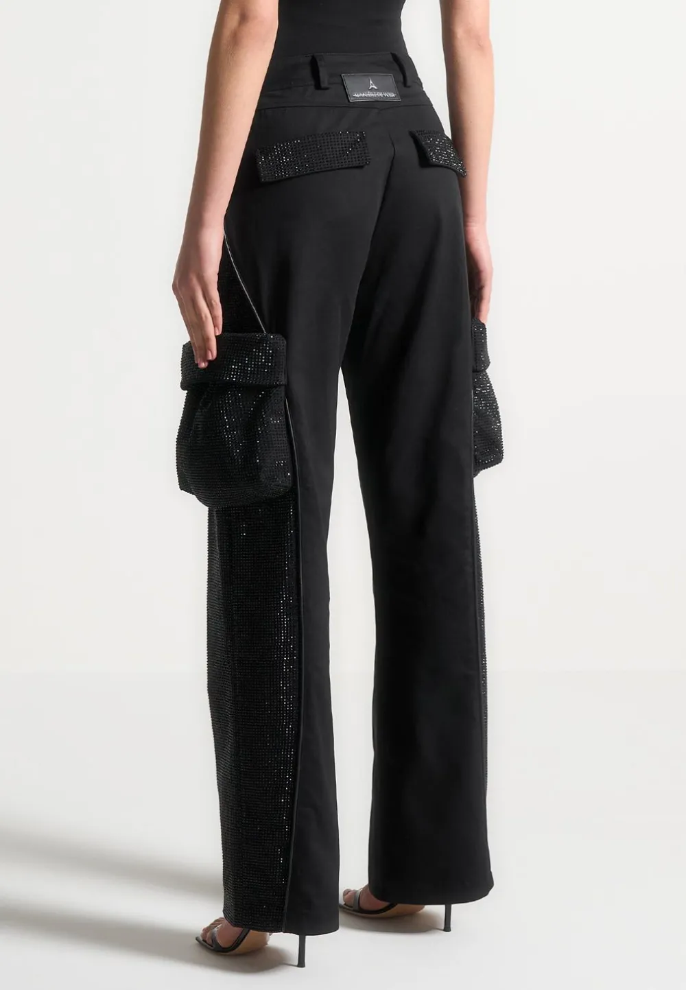 Rhinestone Contour Cargo Pants
