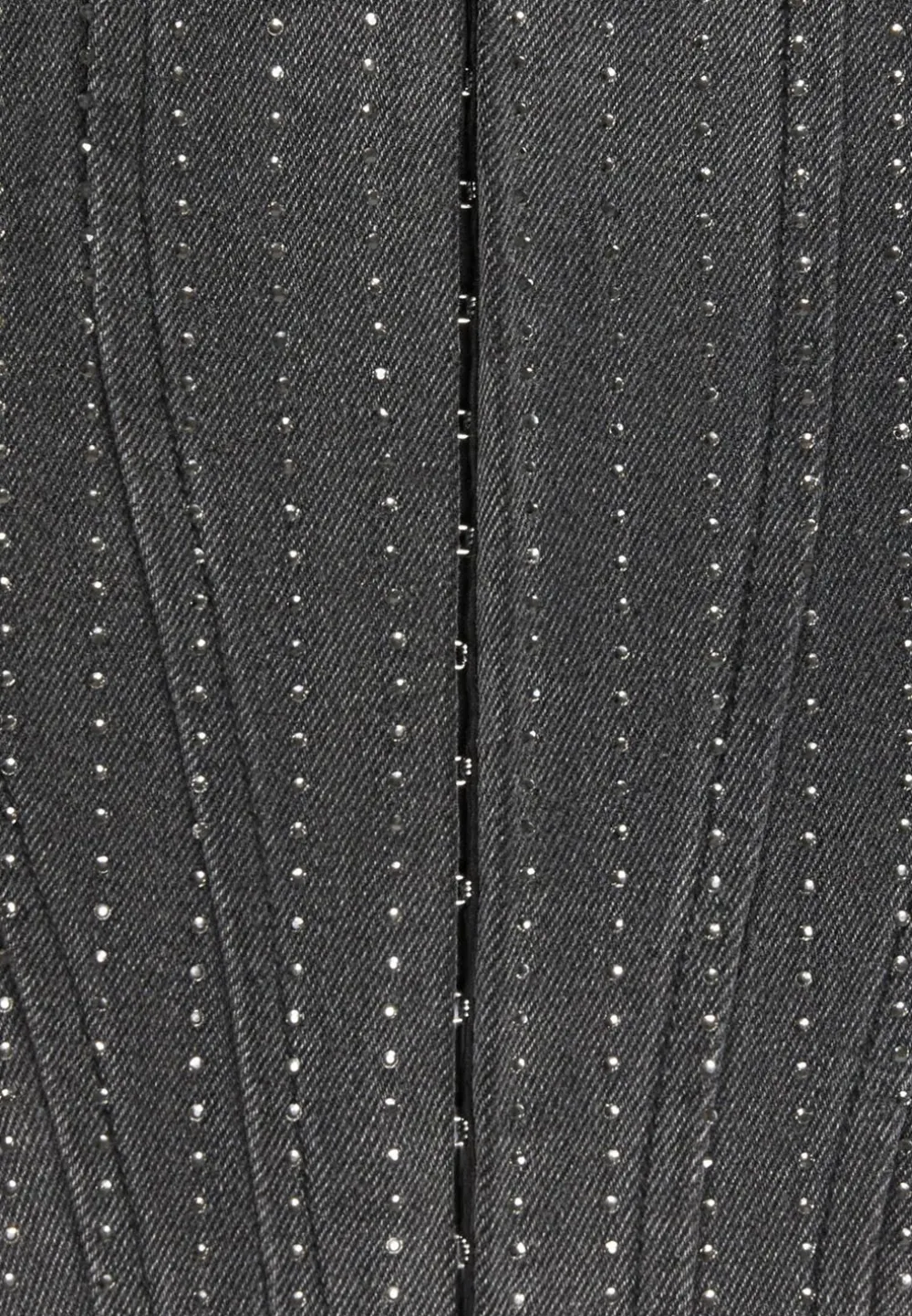 Rhinestone Denim Corset
