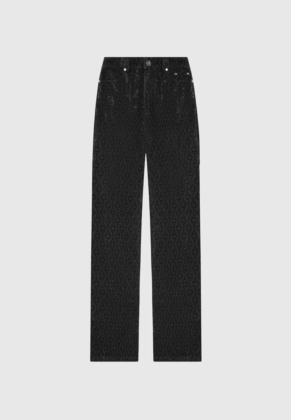 Rhinestone Eiffel Boyfriend Jeans