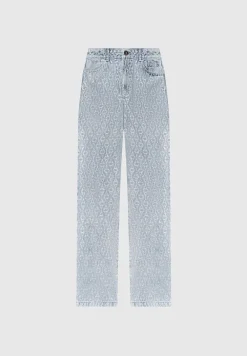 Rhinestone Eiffel Boyfriend Jeans