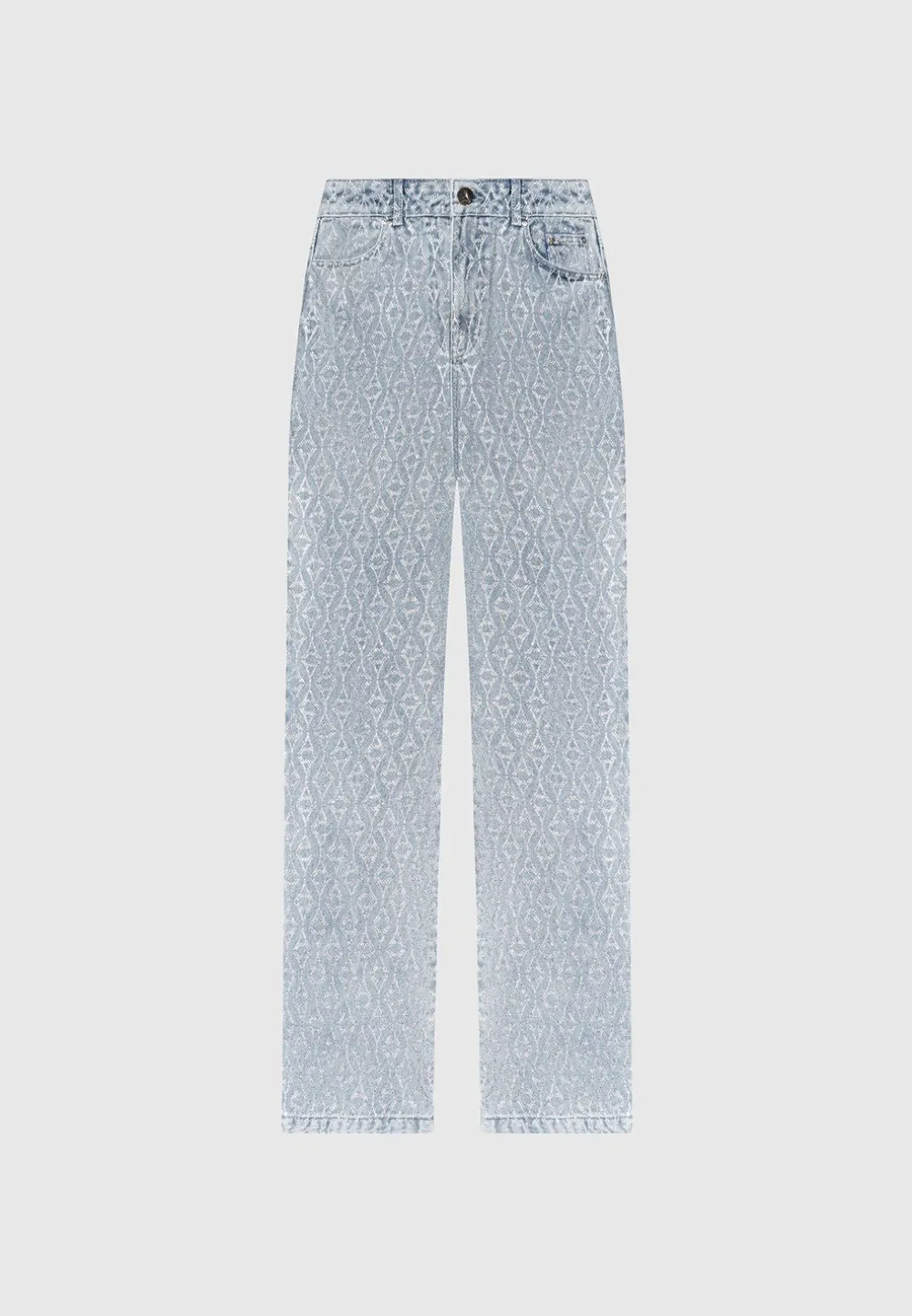 Rhinestone Eiffel Boyfriend Jeans