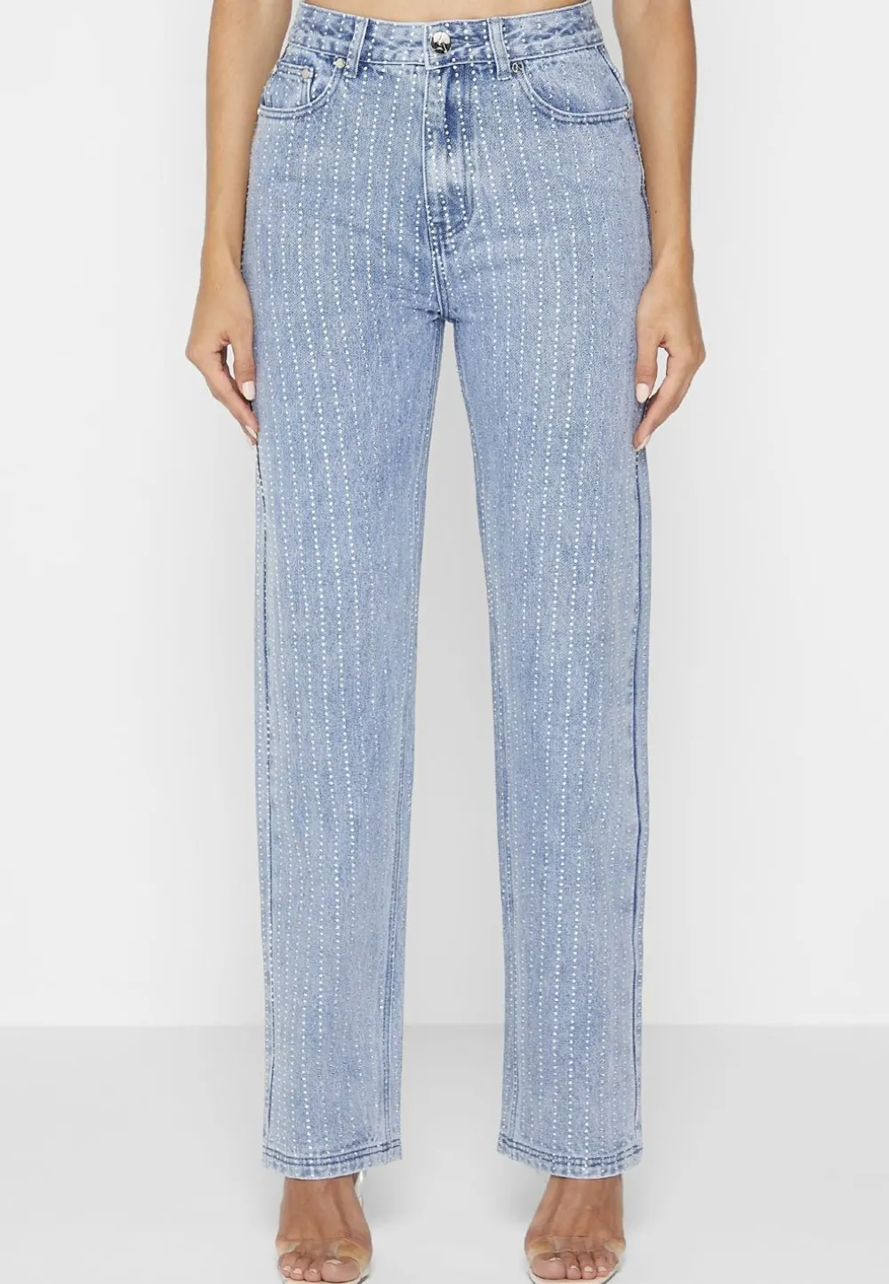 Rhinestone Mom Jeans